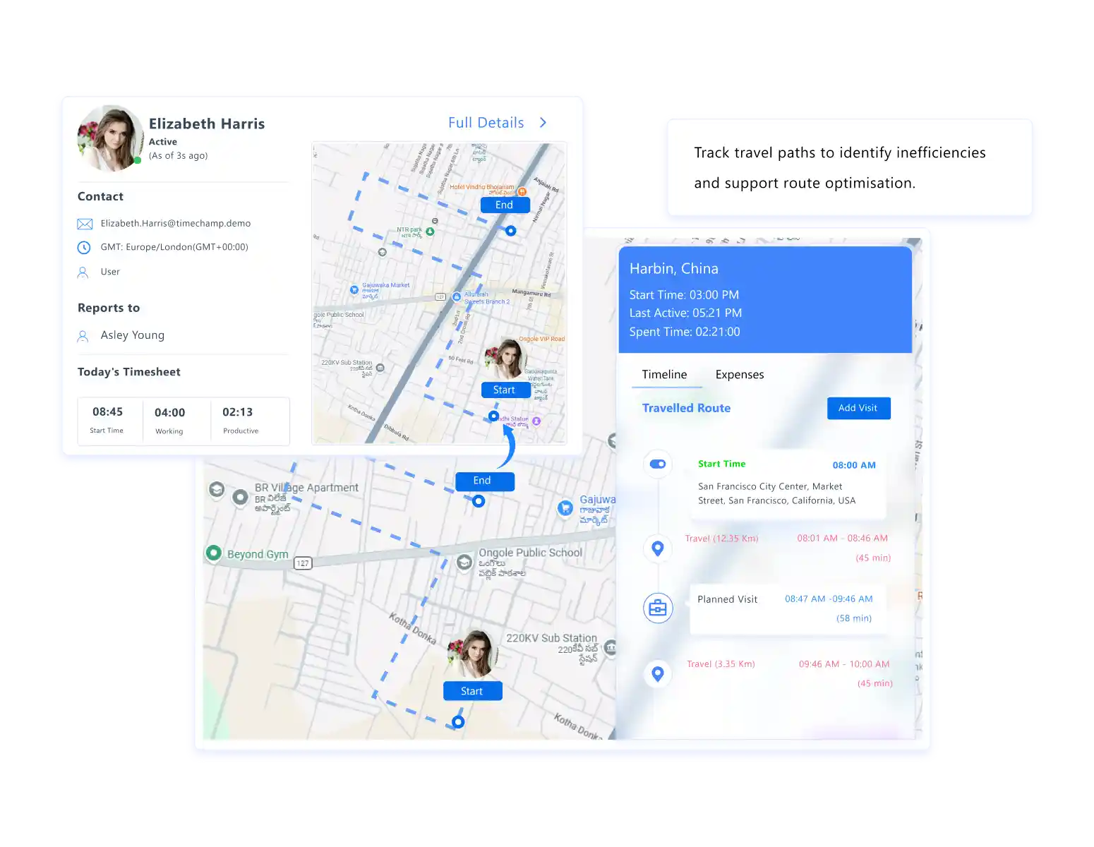 on-site logging dashboard